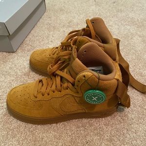 Air Force one high top wheat